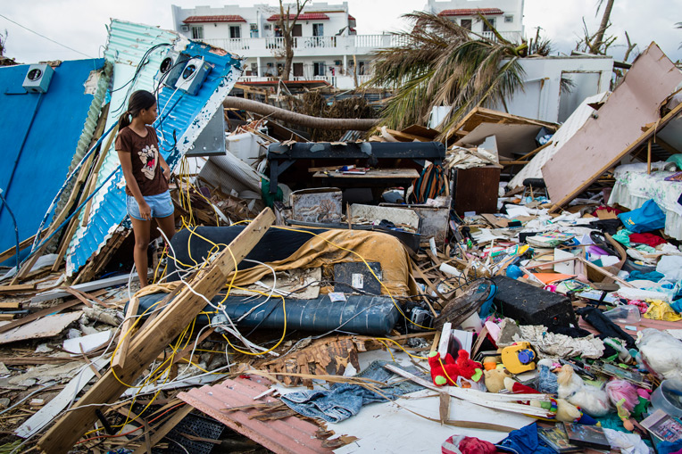 Mariana Islands community sharing supplies after the typhoon